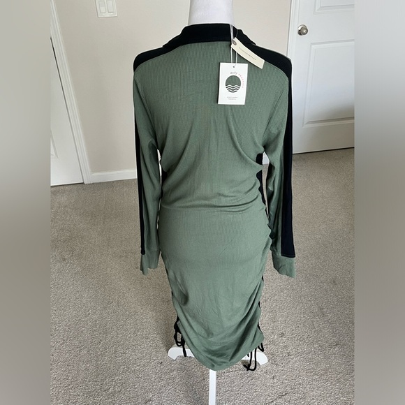 NWT Anthropologie Daily Practice VNeck Ribbed Sweater Dress Size Large - Picture 6 of 10